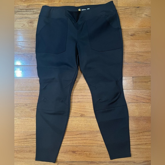 Carhartt Women’s Force Fitted Black Yoga Workout Leggings Size 1X - Picture 4 of 14